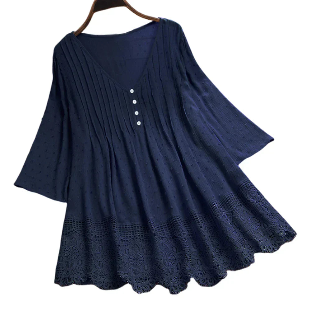 Nena | Stilfuld og Behagelig Blondebluse