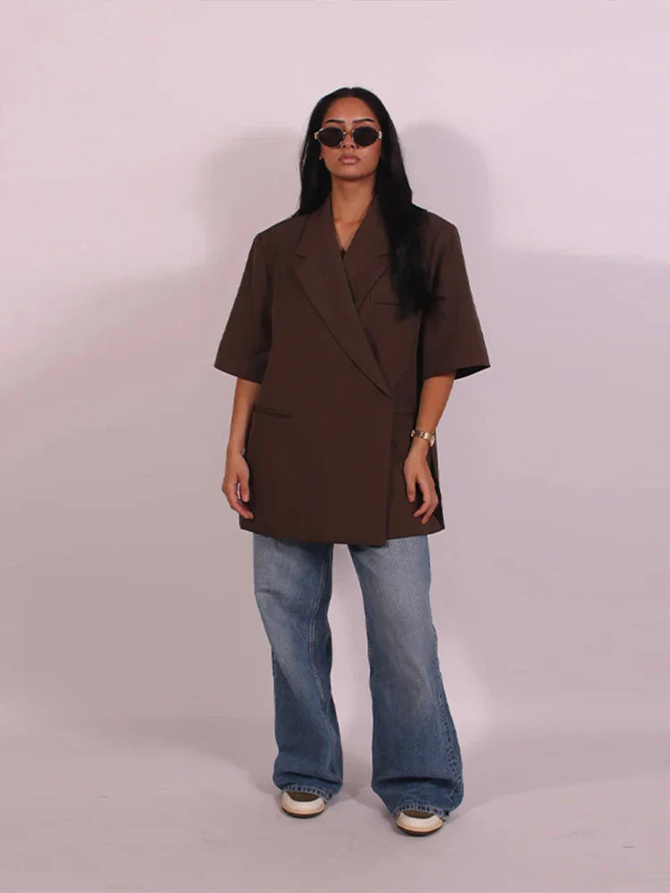 Grethe | Dame Sommerblazer Med Løs Pasform