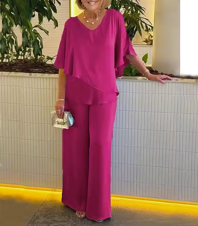 Isabella | Dame Sommer To-delt Sæt med Løs Top