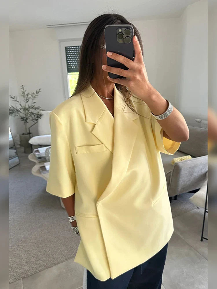 Grethe | Dame Sommerblazer Med Løs Pasform