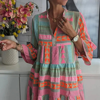 Lovise | Stilfuld og Casual Printet Kjole