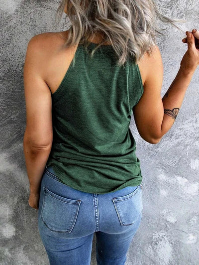 Barbar| Dame Sommer Casual Ærmeløs Tank Top