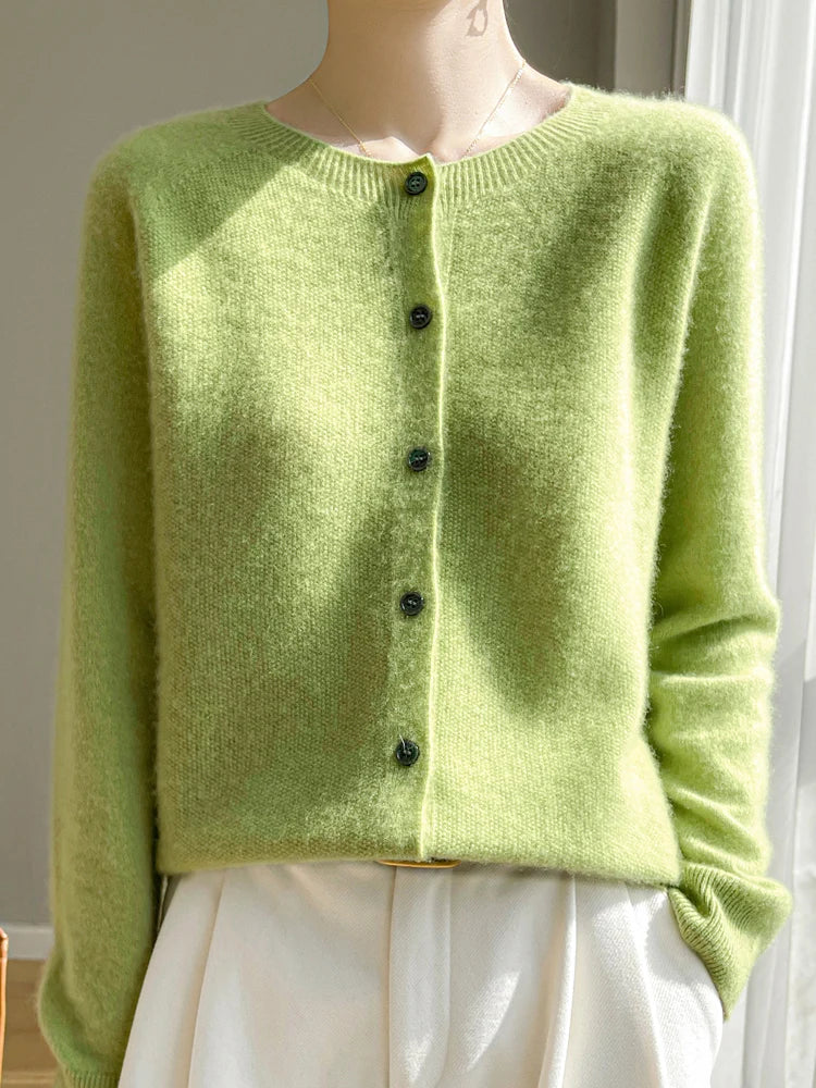 Jasmin | Elegant Og Stilfuld Let Cardigan Med Knapper