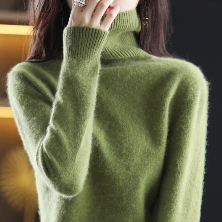 Grethe | Stilfuld Rullekrave Sweater