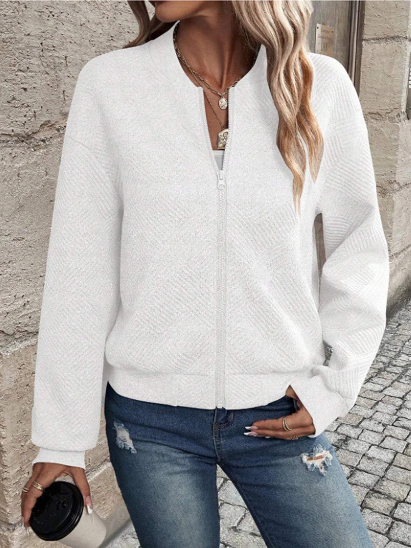Felicia | Stilfuld Behagelig Bomberjakke