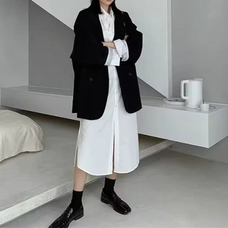 Anette | Dame Løs Vinterknapfrakke