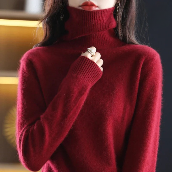 Grethe | Stilfuld Rullekrave Sweater
