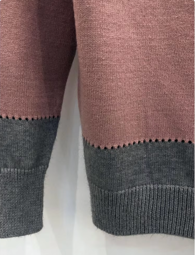 Saga | Leopardmønstret Sweater med Farveblokke