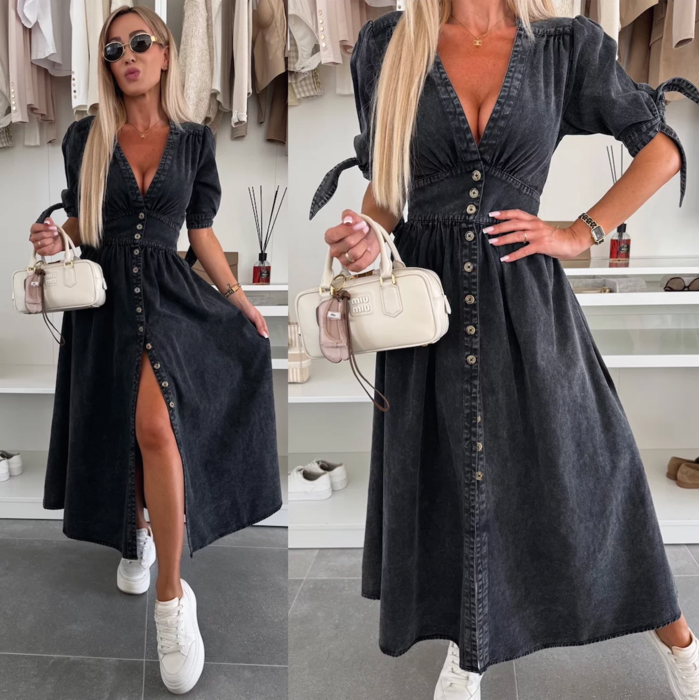 Helga | Strålende denimkjole