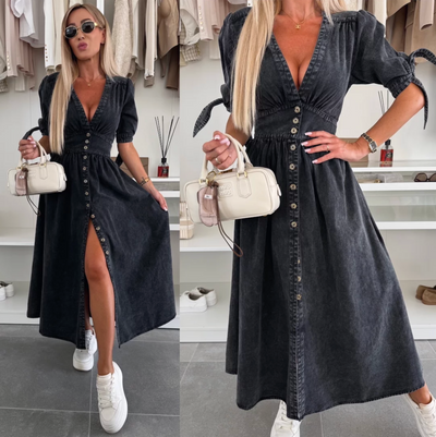 Helga | Strålende denimkjole