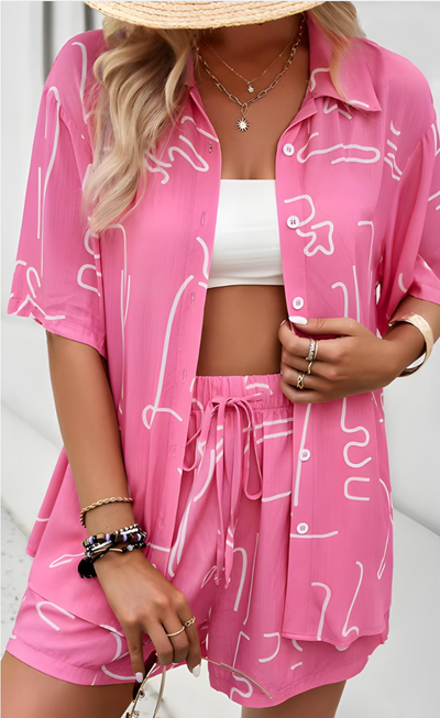 Alva | Stilfuldt To-delt Sæt med Løstsiddende Pasform