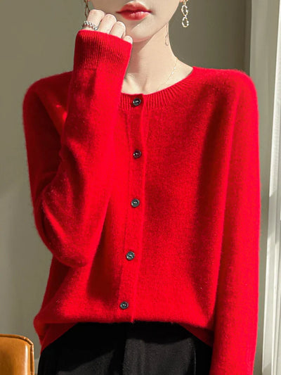 Jasmin | Elegant Og Stilfuld Let Cardigan Med Knapper