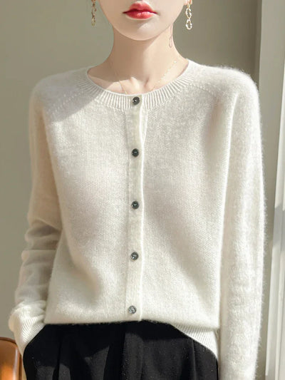 Jasmin | Elegant Og Stilfuld Let Cardigan Med Knapper