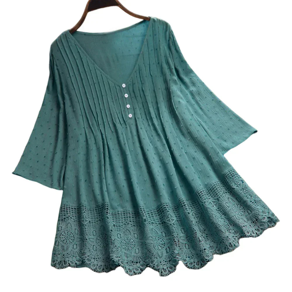 Nena | Stilfuld og Behagelig Blondebluse