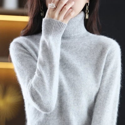 Grethe | Stilfuld Rullekrave Sweater