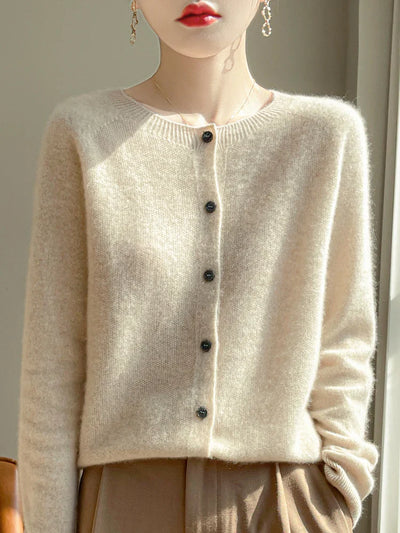 Jasmin | Elegant Og Stilfuld Let Cardigan Med Knapper