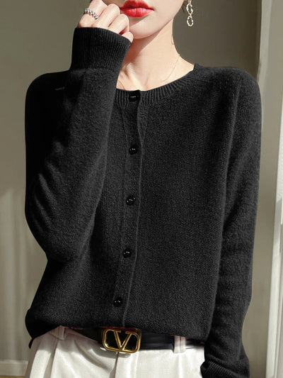 Jasmin | Elegant Og Stilfuld Let Cardigan Med Knapper