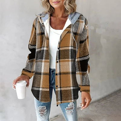 Sarah | Dame Casual Ternet Skjortejakke