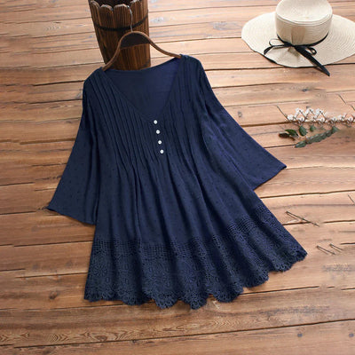 Nena | Stilfuld og Behagelig Blondebluse