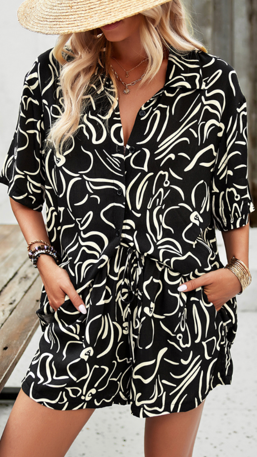 Alva | Stilfuldt To-delt Sæt med Løstsiddende Pasform