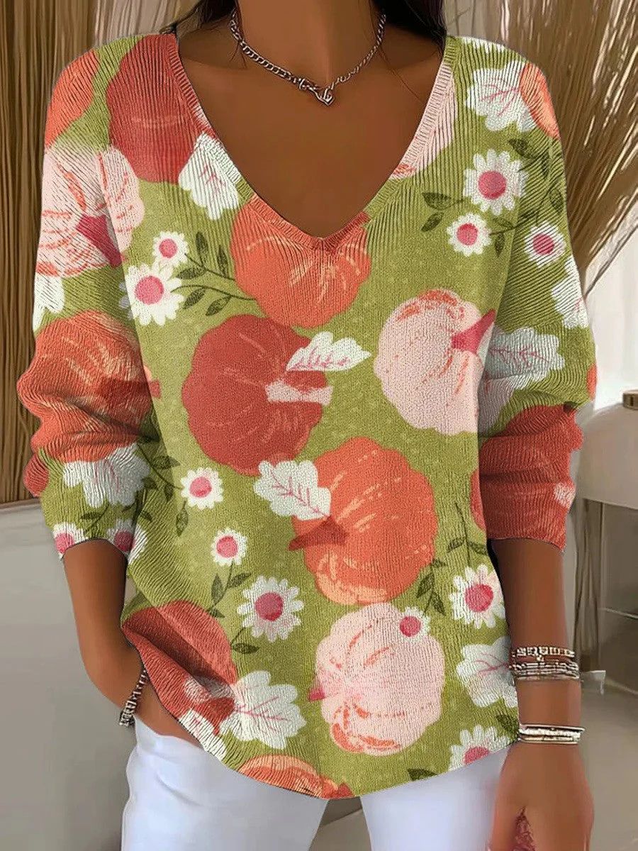 Kirsten – V-hals Strik