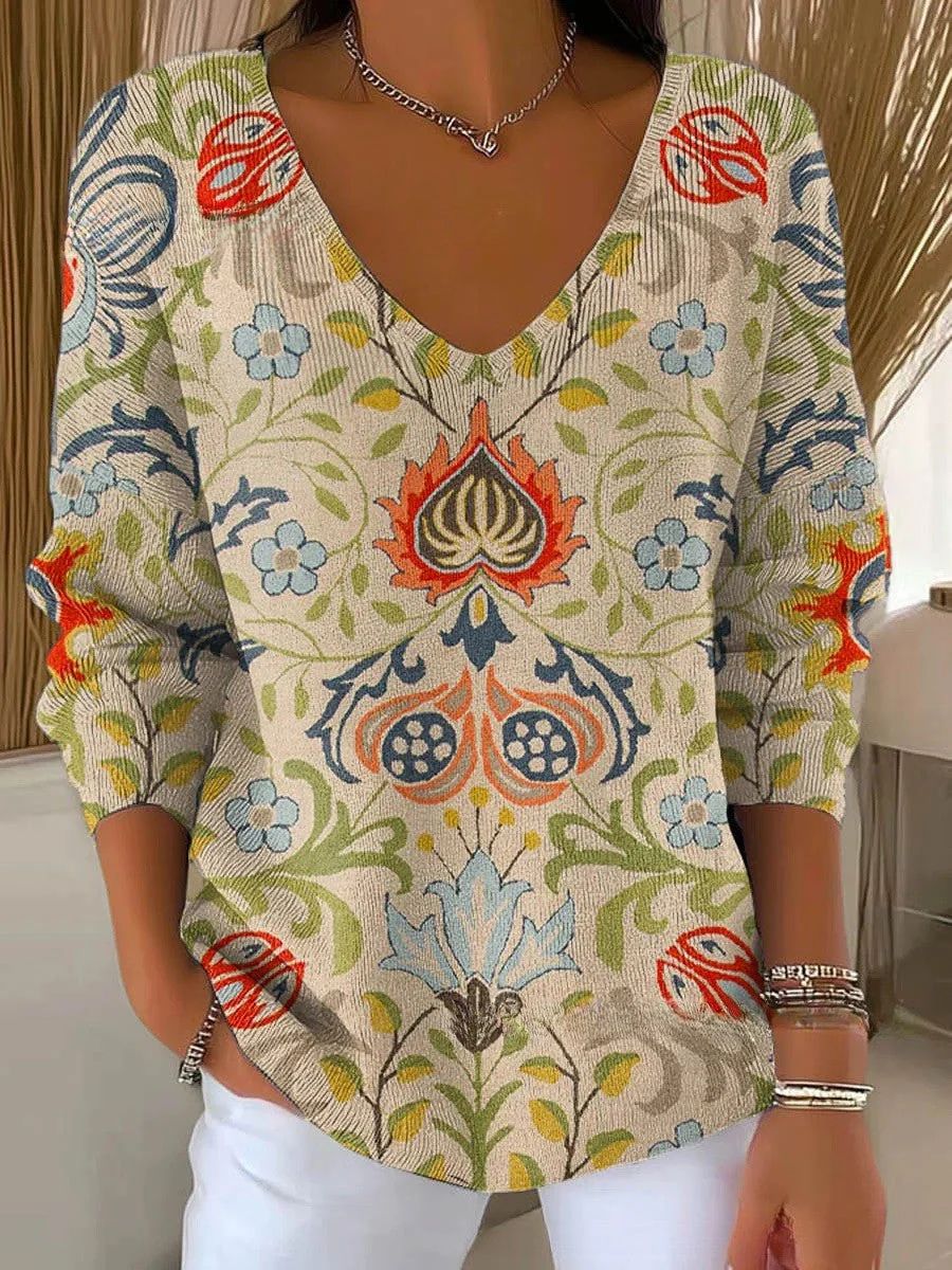 Kirsten – V-hals Strik