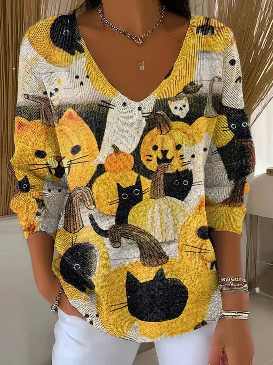 Kirsten – V-hals Strik