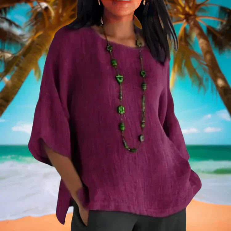 Katja | Stilfuld Top med Løs Pasform