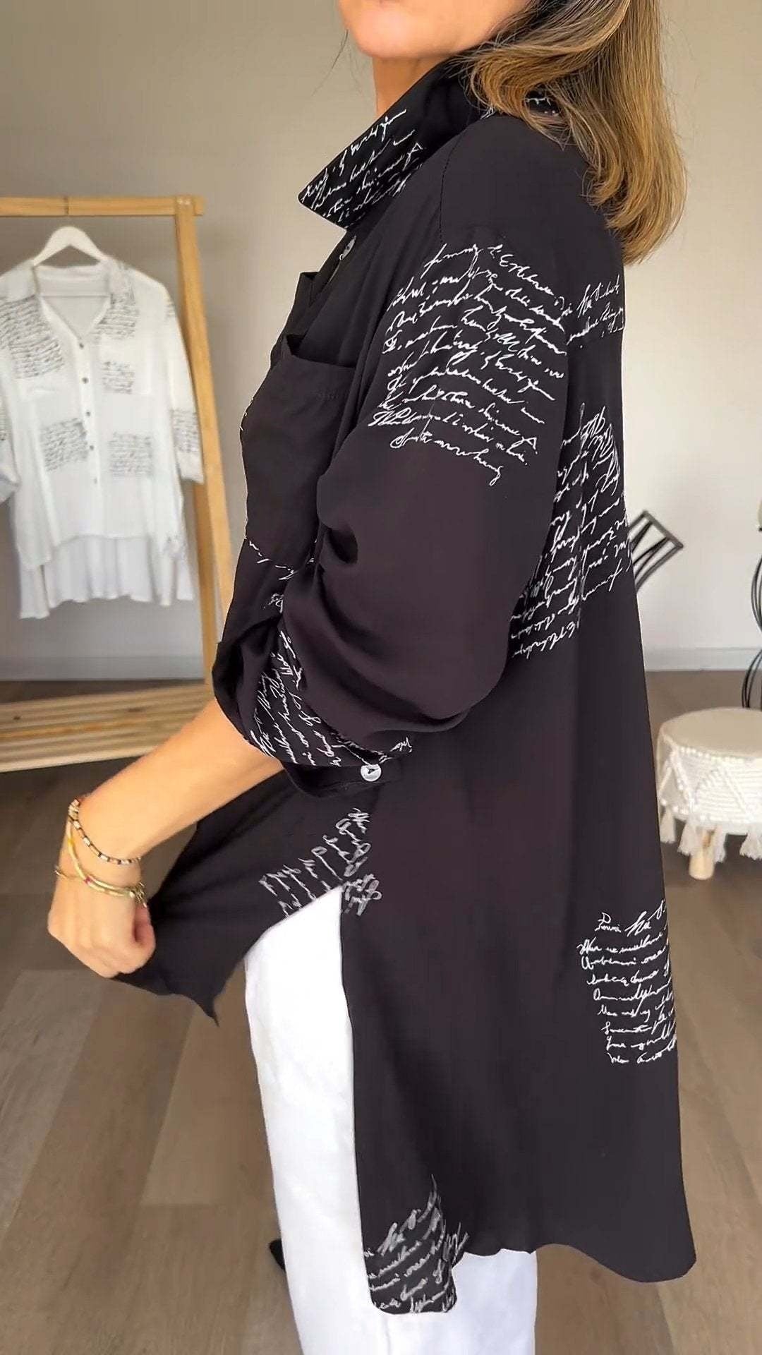 Sissel | Stilfuld Casual Skjorte med Knapper