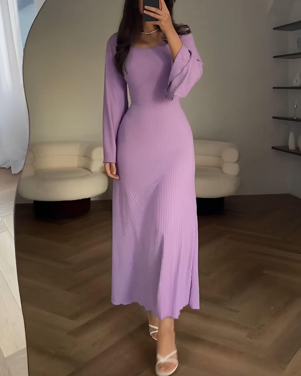 Judith | Elegant strikket maxikjole