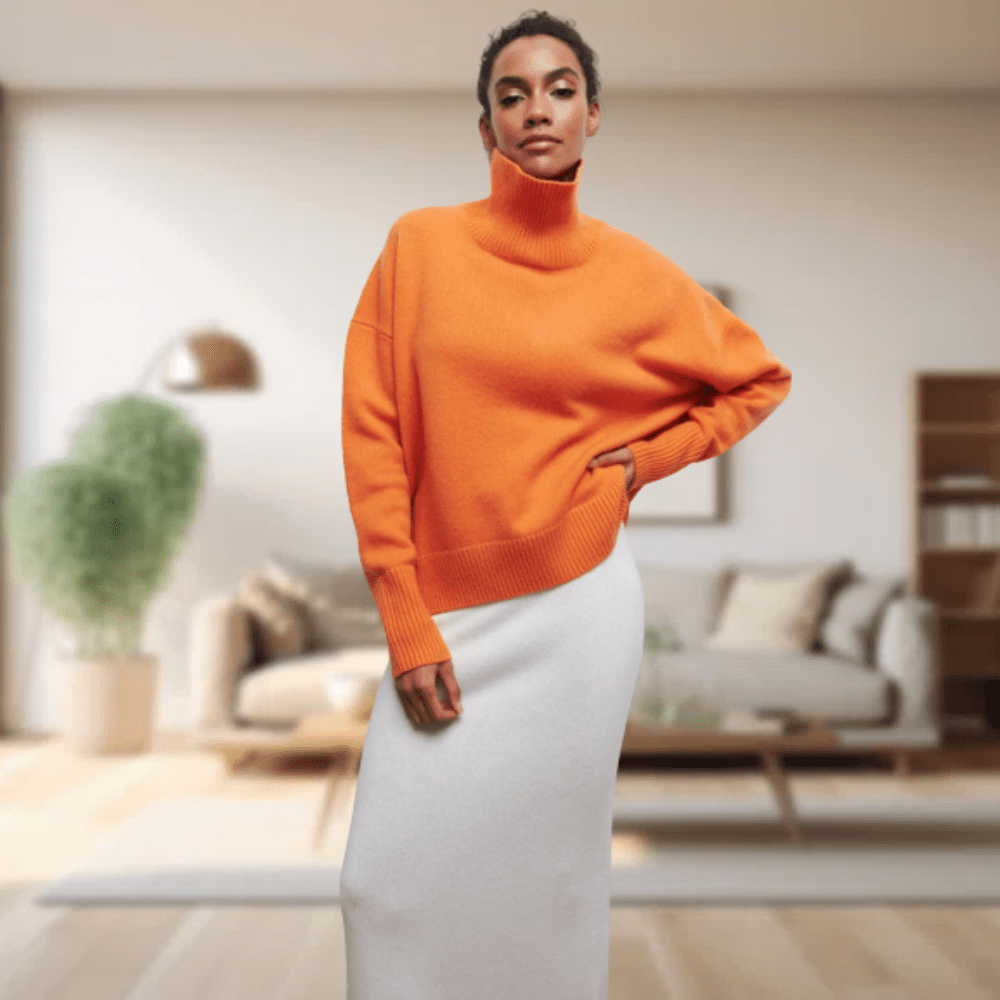 Line | Dame Rullekravesweater Til Vinter