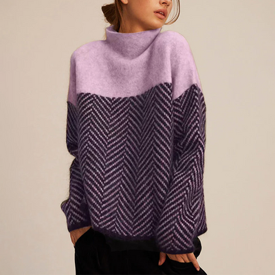 Dagmar | Stilfuld Sildbensstrikket Sweater