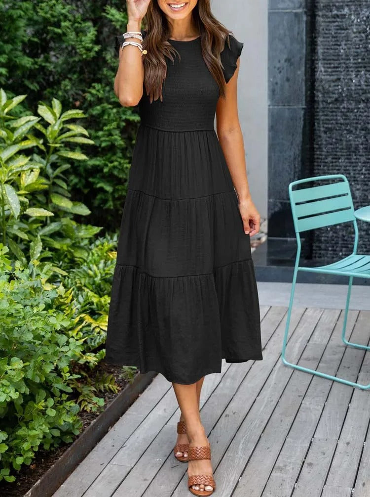 Nikita | Behagelig Casual Midi-kjole