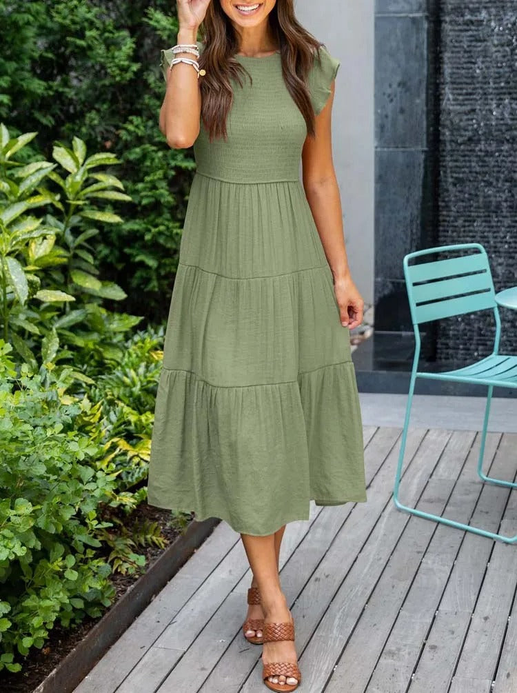 Nikita | Behagelig Casual Midi-kjole
