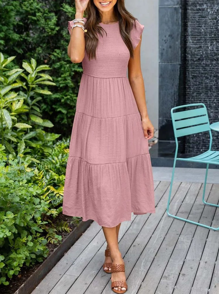 Nikita | Behagelig Casual Midi-kjole