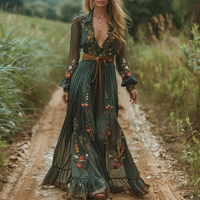 Agnes | Elegant Og Stilfuld Boho Maxikjole