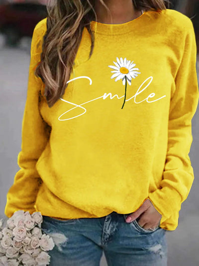 Diana | Vinter Dame Sweatshirt med Smiley Print