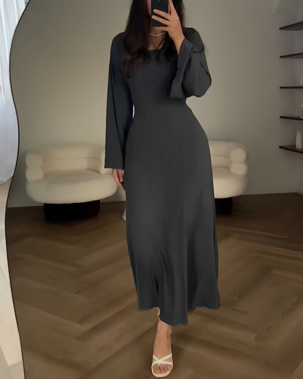 Judith | Elegant strikket maxikjole
