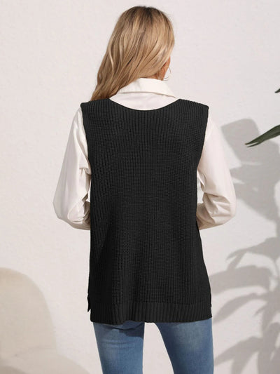 Liva | Vinter Dame Sweatervest med Perledetaljer