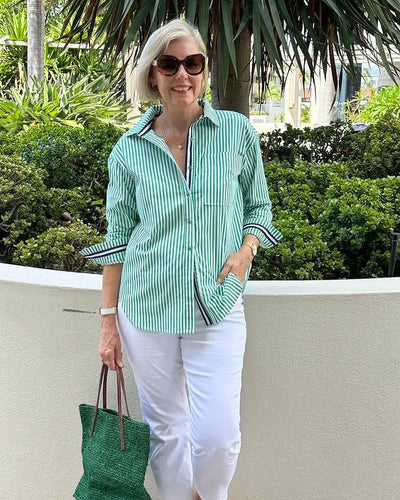 Margrit | Stilfuld og Casual Skjorte med Knapper