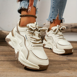 Henriette | Dame Chunky Sneakers med Mesh og Gummisål