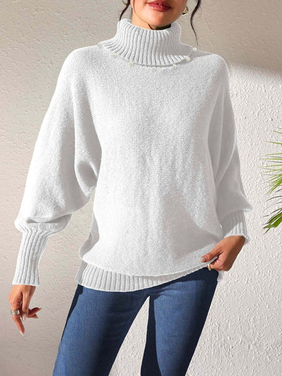 Josefine | Dame Vinter Sweater med Perledetaljer
