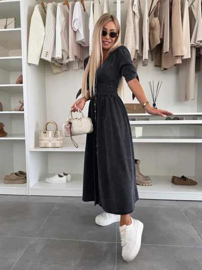 Helga | Strålende denimkjole