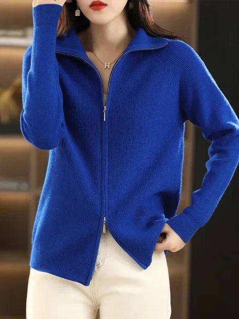 Elise | Afslappet vinter-zip-up-sweaterjakke til kvinder