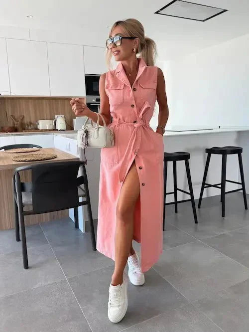 Ivy | Stilfuld Maxi Denim Kjole