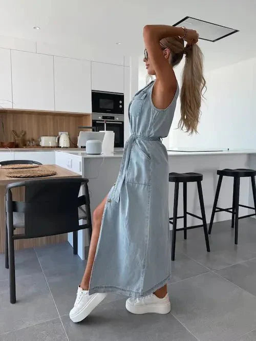 Ivy | Stilfuld Maxi Denim Kjole