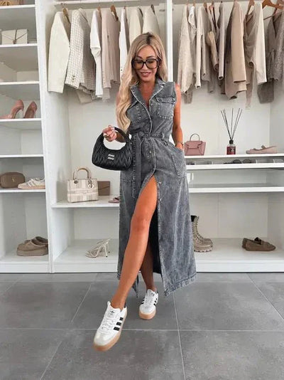 Ivy | Stilfuld Maxi Denim Kjole