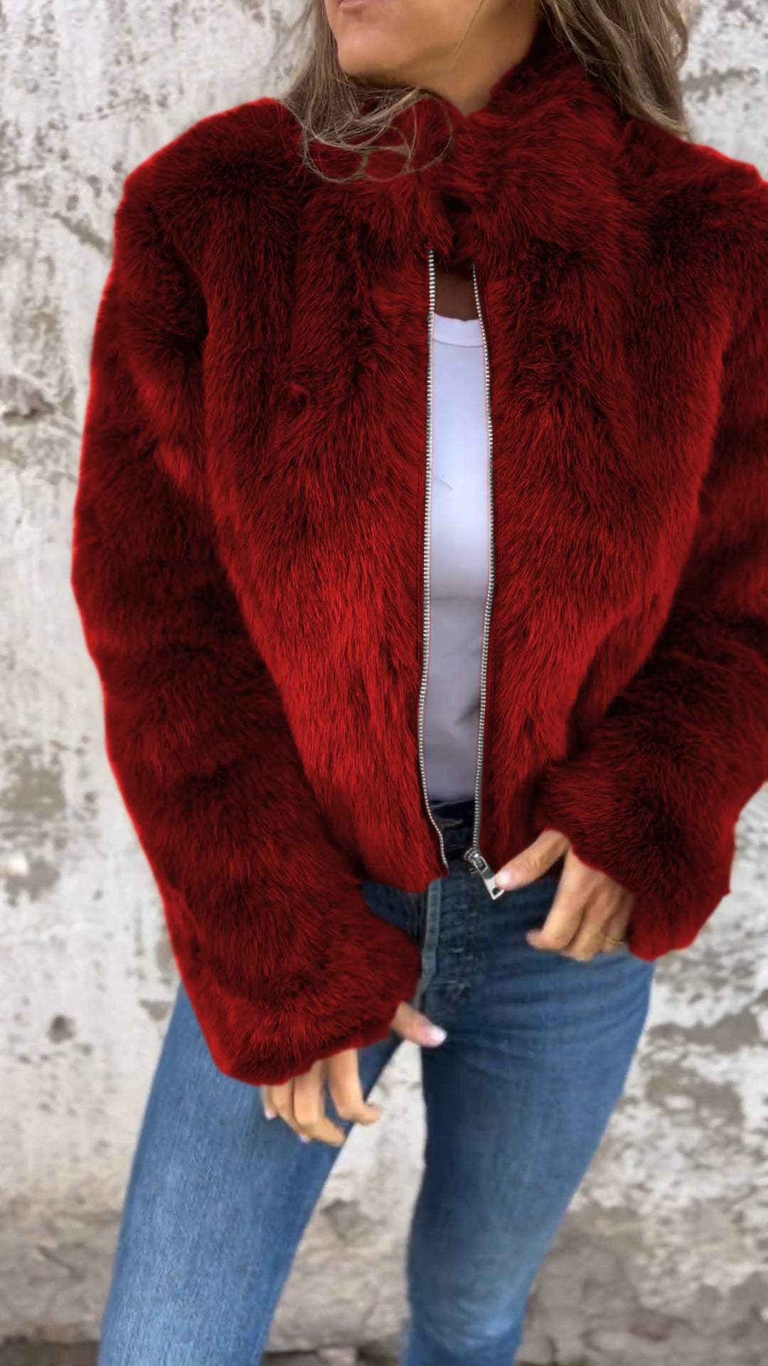 Sarah | Faux Fur Jakke