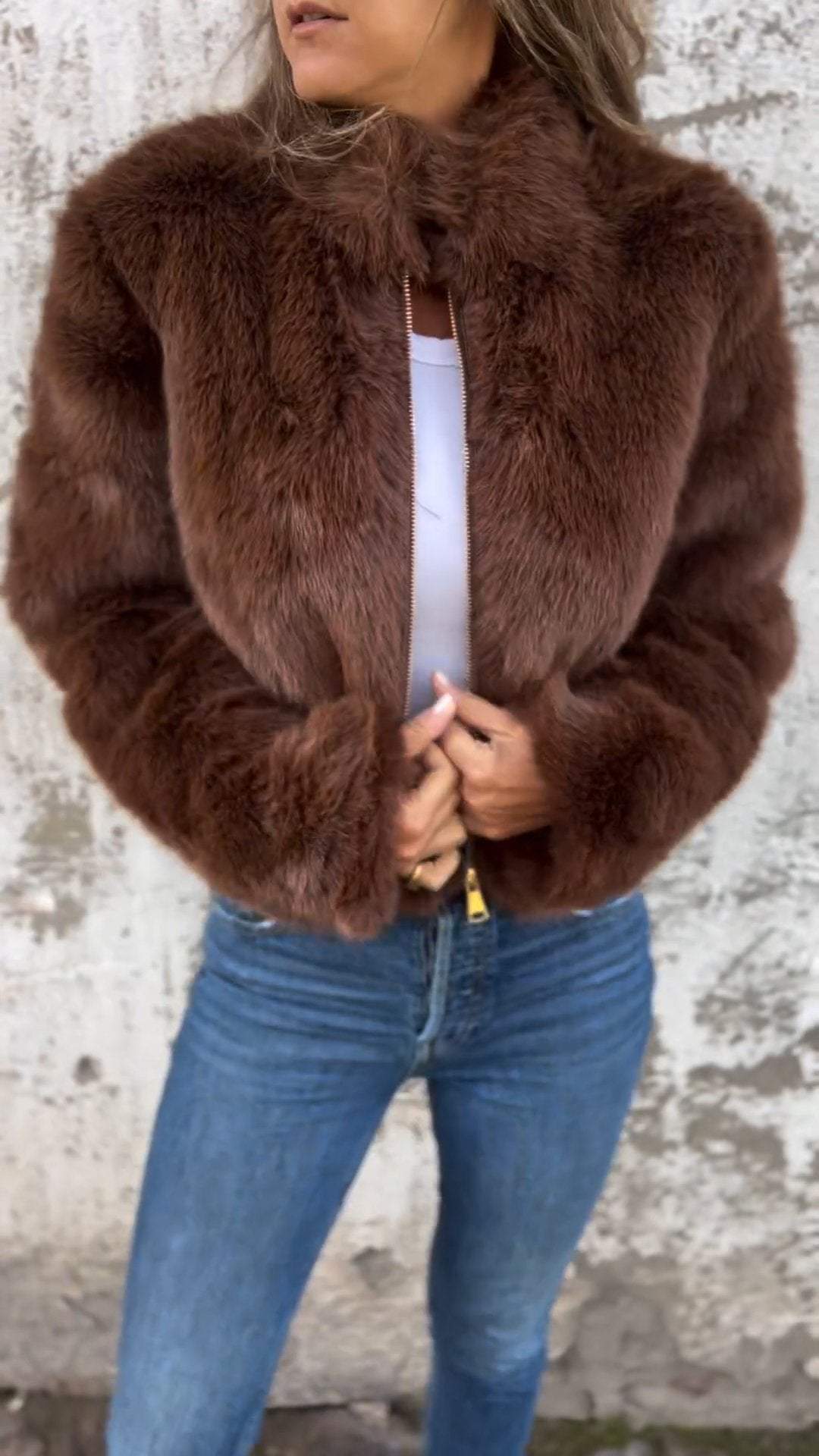 Sarah | Faux Fur Jakke