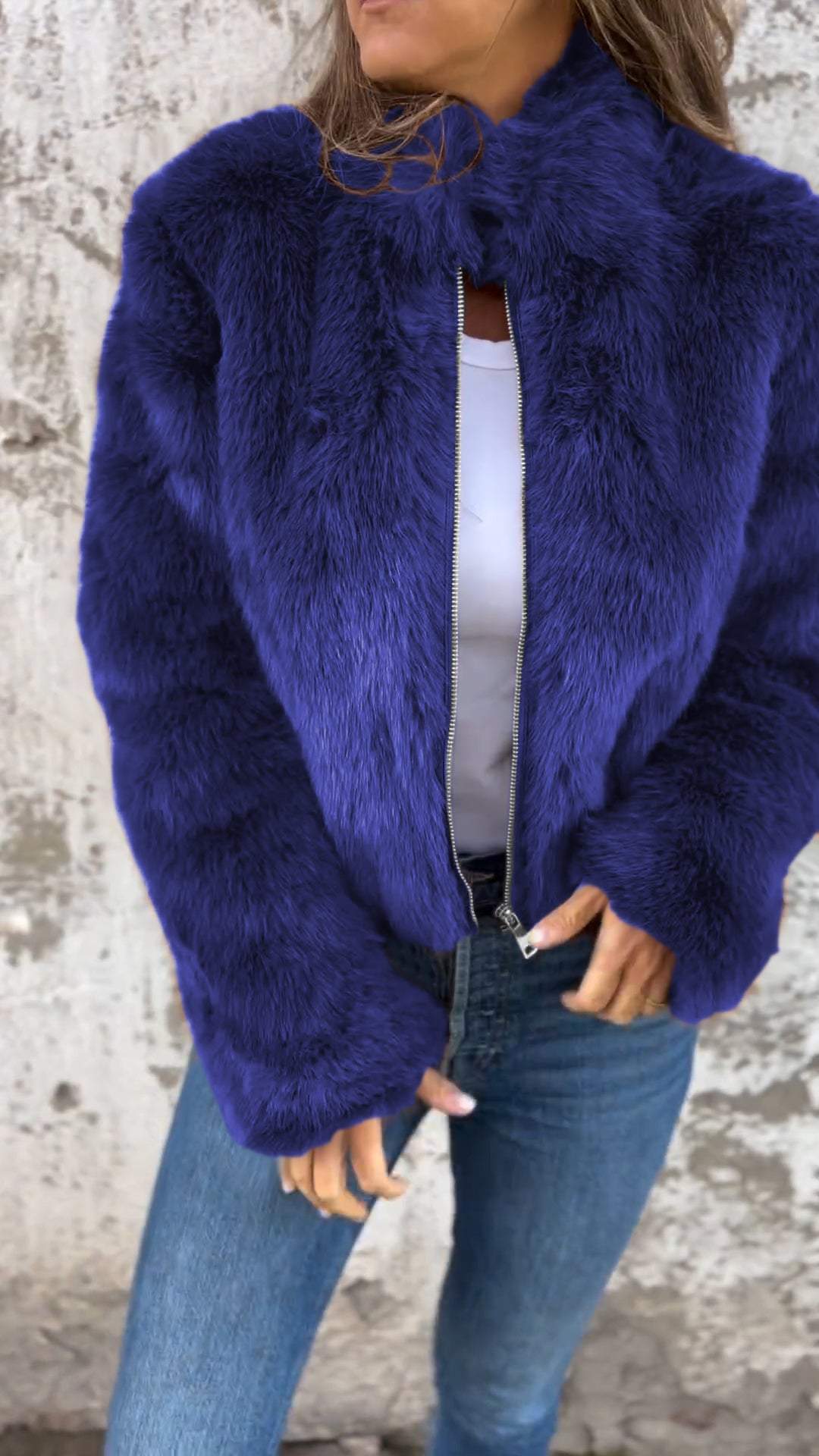 Sarah | Faux Fur Jakke